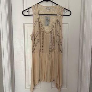 Daytrip  Cream Tank Top